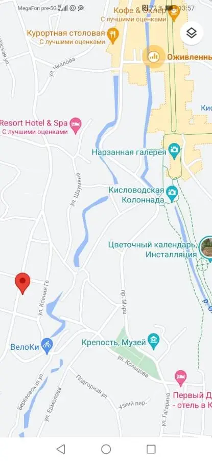 1-комн. в курортной зоне, 40 м², ул. Чернышевского, 23 — фото квартиры посуточно в Кисловодске №2
