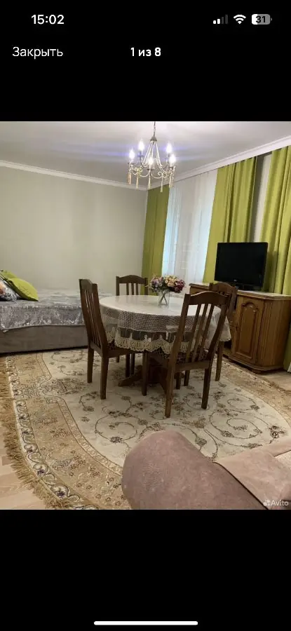 2-комн. у прогулочных маршрутов, 54 м², ул. Берёзовская, 30 — фото квартиры посуточно в Кисловодске №2
