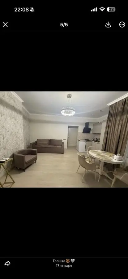 2-комн. у прогулочных маршрутов, 45 м², ул. Катыхина, 21 — фото квартиры посуточно в Кисловодске №2